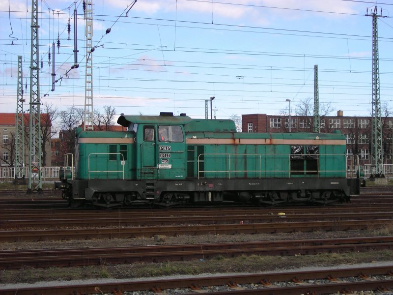 SM 42-295 vor dem Umsetzen im DB Bahnhof Guben