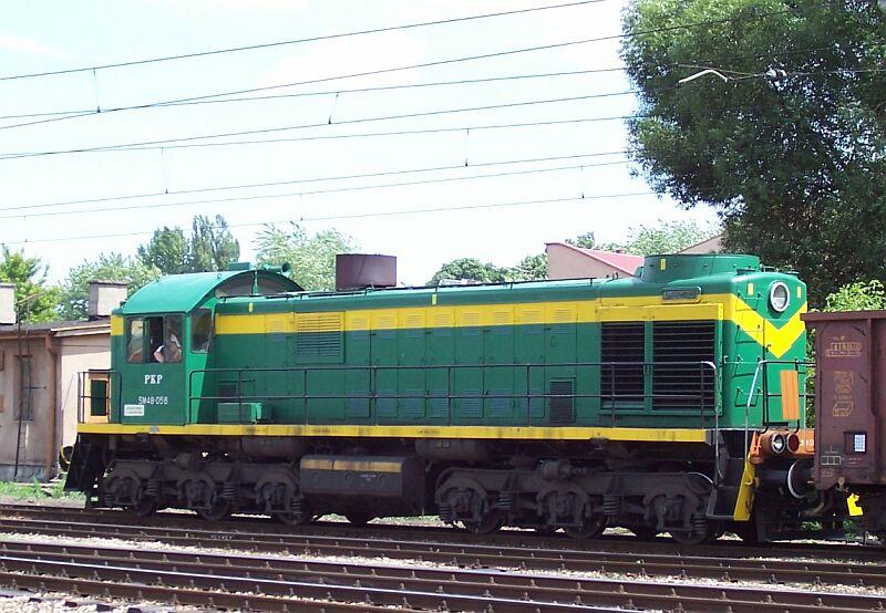 SM 48 056 der PKP am 28.06.2005 beim Rangieren in Bialystock / Ost-Polen