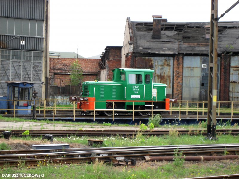 SM03-198 steht auf der Drehscheibe am 18.07.2007 in Bydgoszcz.