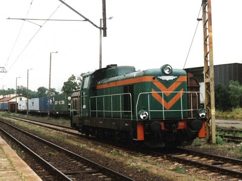 SM42-172 auf Bahnhof Rzepin am 5-8-2001. Bild und scan: Date Jan de Vries. 