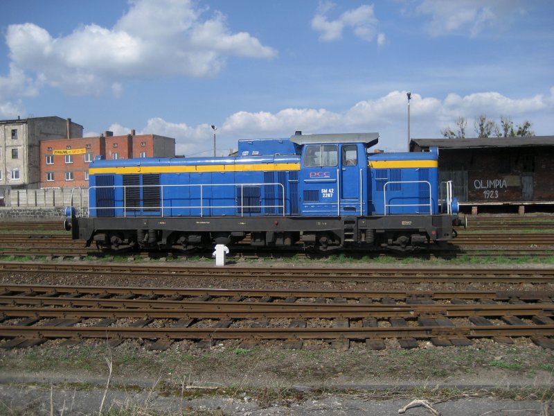 SM42-2207 von der PCC am 13.04.2008 in Grudziądz.