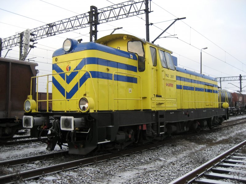 SM42-2611 am 20.02.2009 im Gterbahnhof Bydgoszcz.