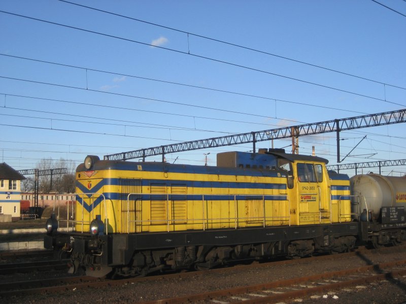 SM42-2650 am 16.02.2009 in Piła. Rckfahrt nach Bydgoszcz.