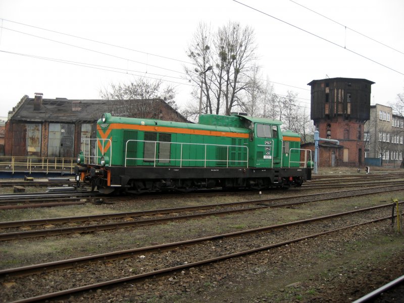 SM42-458 am 26.02.2008 im Hauptbahnhof Bydgoszcz (Bromberg).