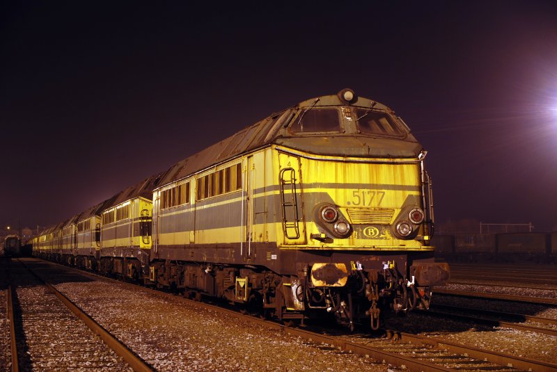 SNCB 5177 Montzen Gare Belgi 12 December 2007