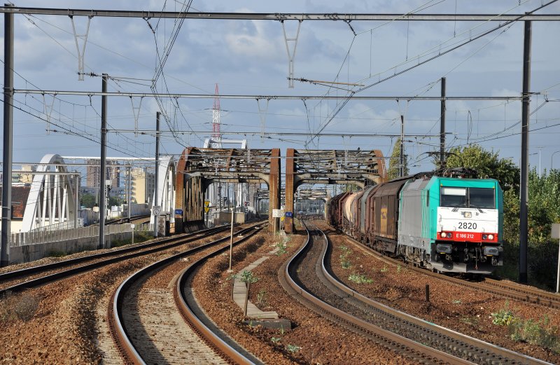 SNCB Cobra E186 212 -- 2820 Antwerpen Dam Belgi 2 Oktober 2009