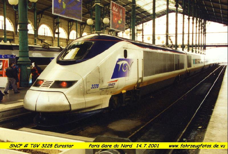 SNCF # TGV 3228 Eurostar