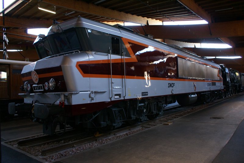 SNCF CC -6572 Museumslokomotive. Cit du Train Mulhouse (25.08.2007)