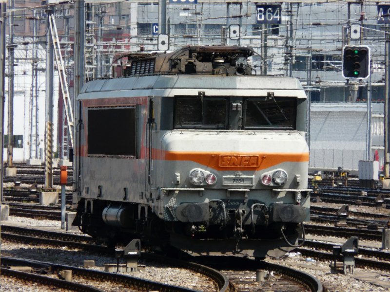 SNCF - E-Lok 7254 abgestellt in Genf am 07.05.2008