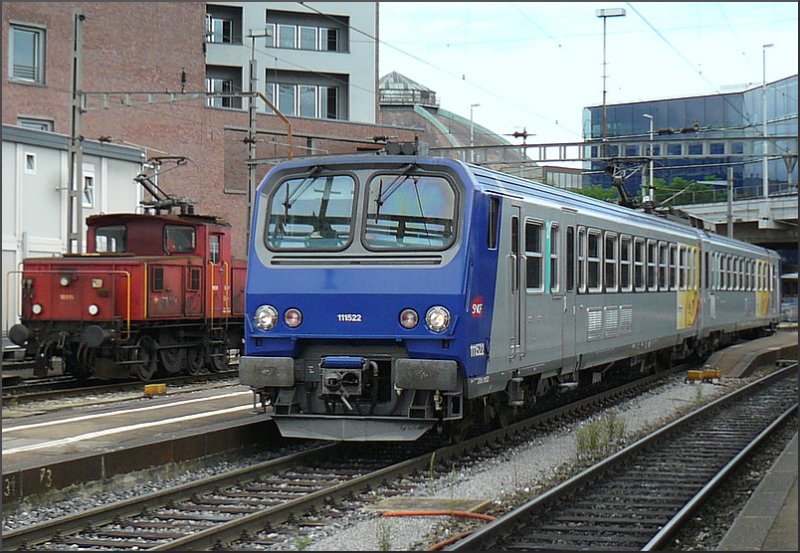 SNCF Triebzug Z 11522 des TEC ist am 04.08.08 im franzsischen Teil des Bahnhofs von Basel abgestellt. (Hans)