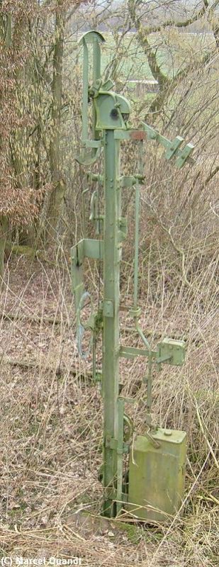 So sieht das Signal von der Seite aus.Man erkennt gut was schon alles an dem Signal fehlt.