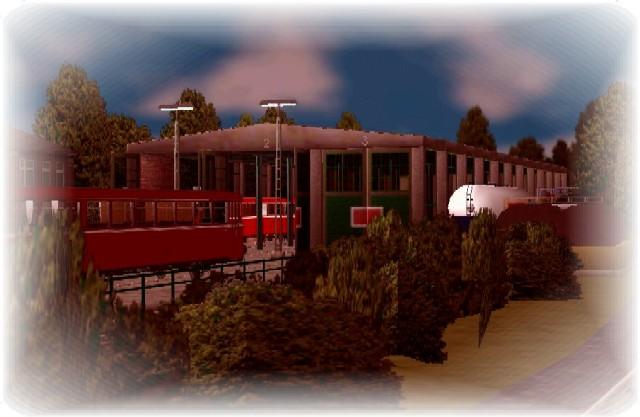 Sonnenuntergang im Betriebswerk Konzelrath