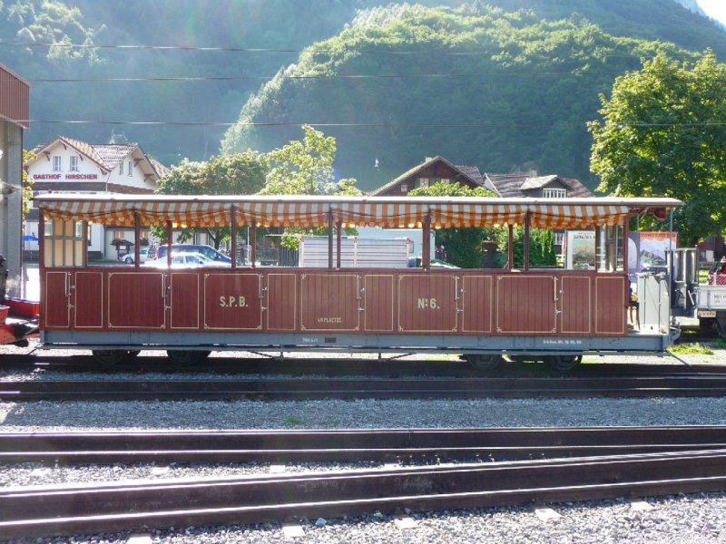 SPB - Nostalgie Personenwagen N 6  in Wilderswil am 16.08.2008