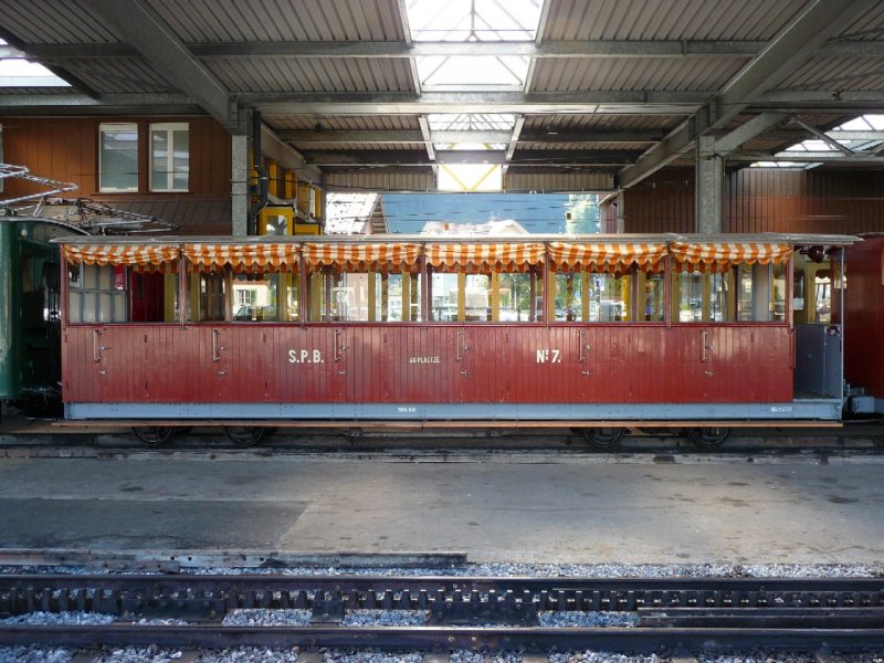 SPB - Nostalgie Personenwagen N 7 in Wilderswil am 16.08.2008