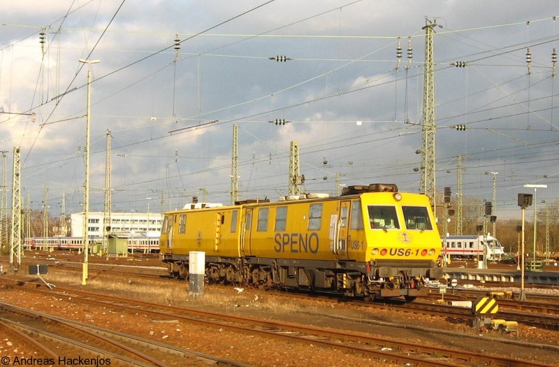 Speno US6-1 im Gleisvorfeld des Karlsruher HBf 25.3.08