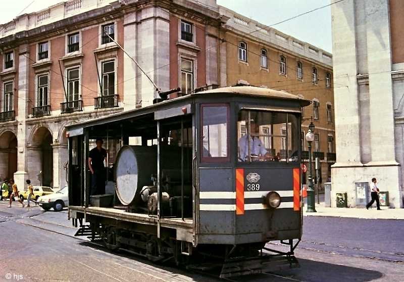 Sprengwagen 389 auf der Praa do Comrcio (17. Juni 1986)