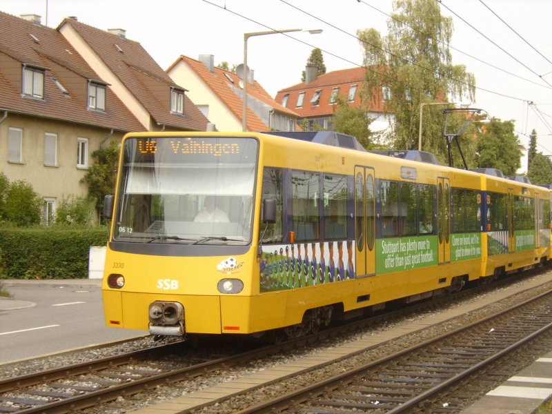 SSB DT 8.10 mit Fuball WM 2006 Aufkleber in Vaihingen (09/2006)