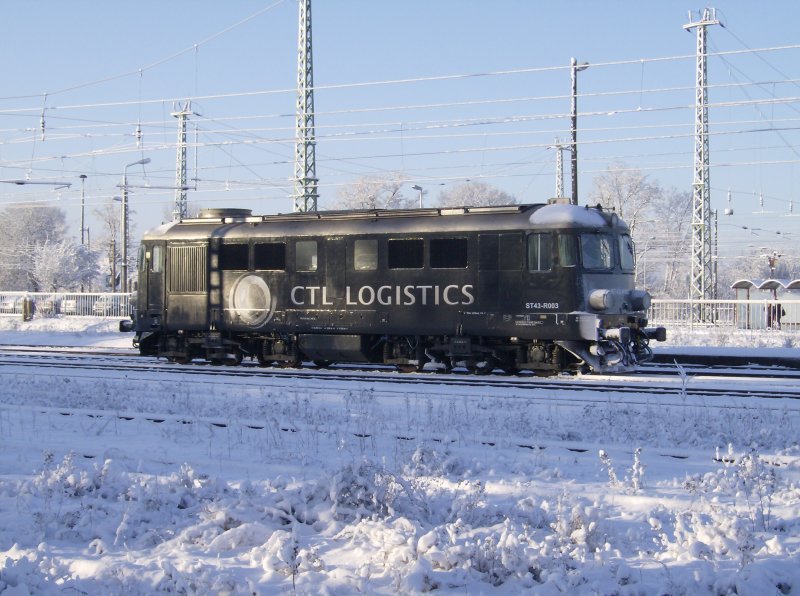 ST 43 R 003 am 17.02.2009 im DB Bahnhof Guben