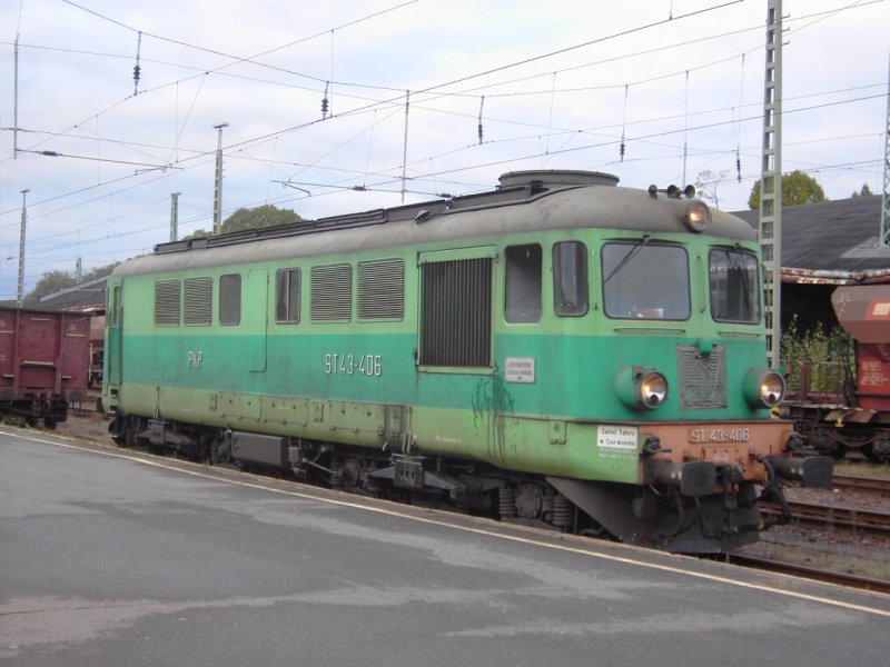 ST43-406 am 12.10.2007 im DB Bahnhof Guben