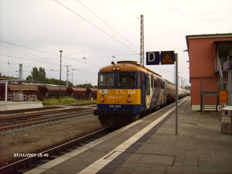 ST43 - R 07 durchfhrt mit ein Kesselzug Frankfurt/Oder.11.07.07