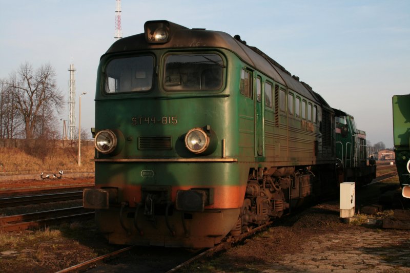 ST44-815 wartet in Chojnice auf neue Aufgaben.30.12.2006