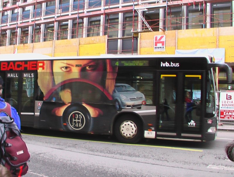 Stadtbus Innsbruck. Leider keine Tram (falls ihr euch wundert) Aber die Rubrick Stadtbus Innsbruck gibt es eben leider nicht. Aufgenommen am 22.08.2006