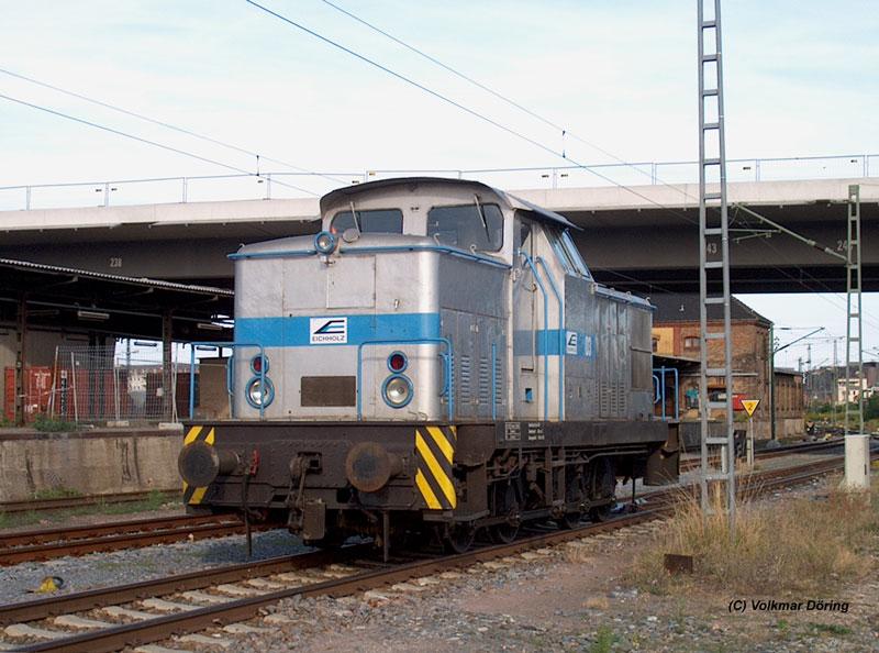 Stangen-Diesellok ex Deutsche Reichsbahn V60 als Lok 3 von Eichholz - Dresden-Friedrichstadt, 23.08.2004