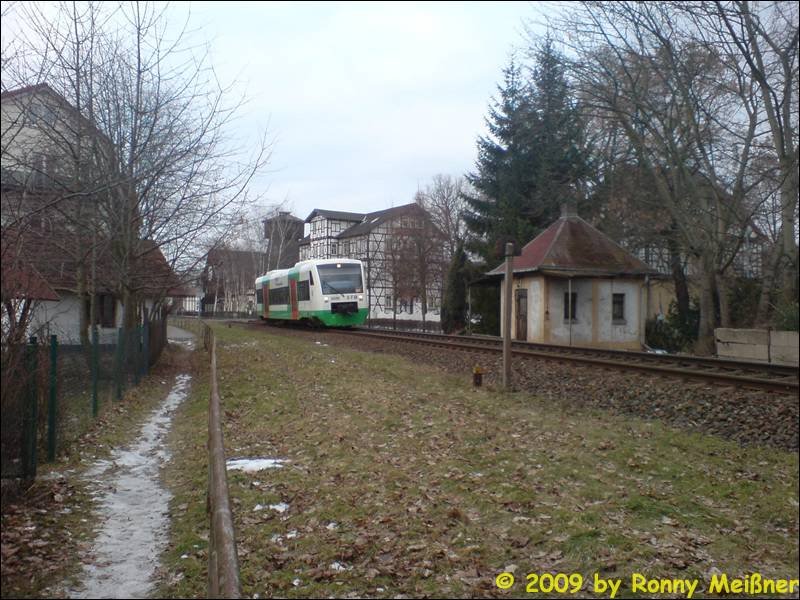 STB Sd Thringen Bahn in Fahrtrichtung Meiningen am 31.01.2009 
STB 82912, Der Zug fhrt bis nach Neuhaus am Rennweg  
