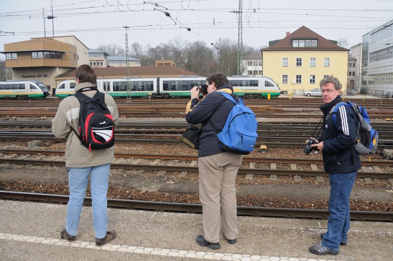 Stefan der Fuchs: Man kann ihn einfach nicht berraschen. Stndig hrt und sieht er alles neben oder hinter sich. Aber irgendwann wieder... (Regensburg, 14.03.09)