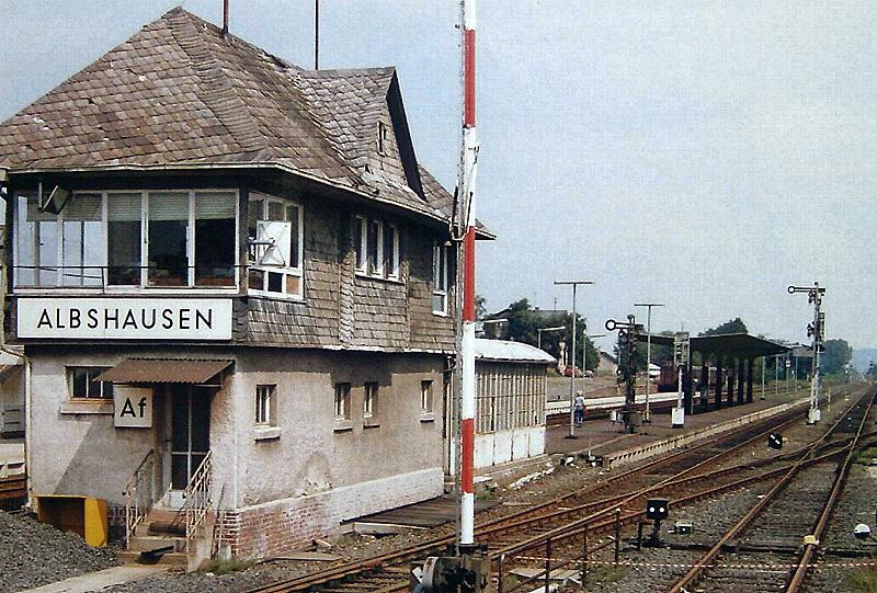 Stellwerk Albshausen, 1. Hlfte der 1980iger Jahre.