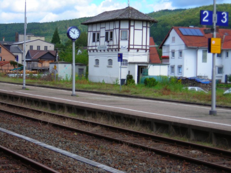 Stellwerk des Bahnhofes Bodenfelde im sommer 2007