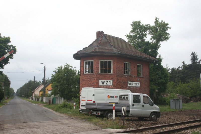 Stellwerk WZ 1, Straenansicht, Zustand: 18.05.2008