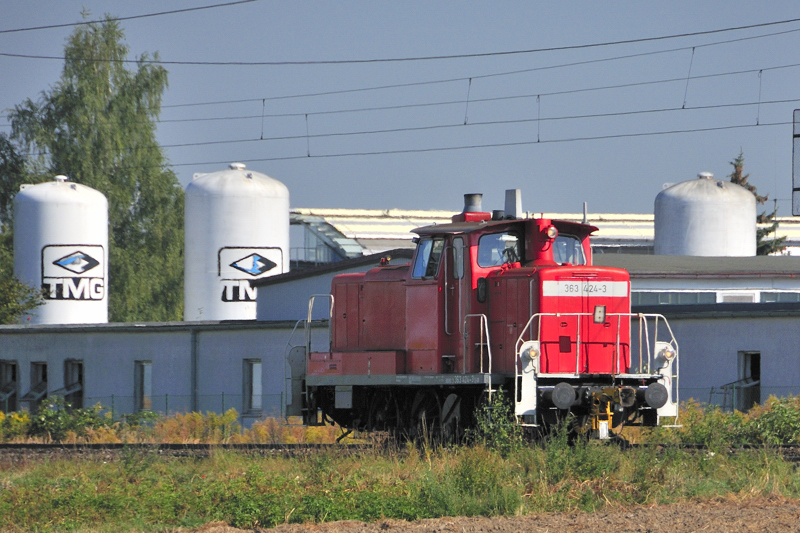 Steppentier: Lz 361 424-3 bei Augsburg-Gersthofen. (Sept. 09).