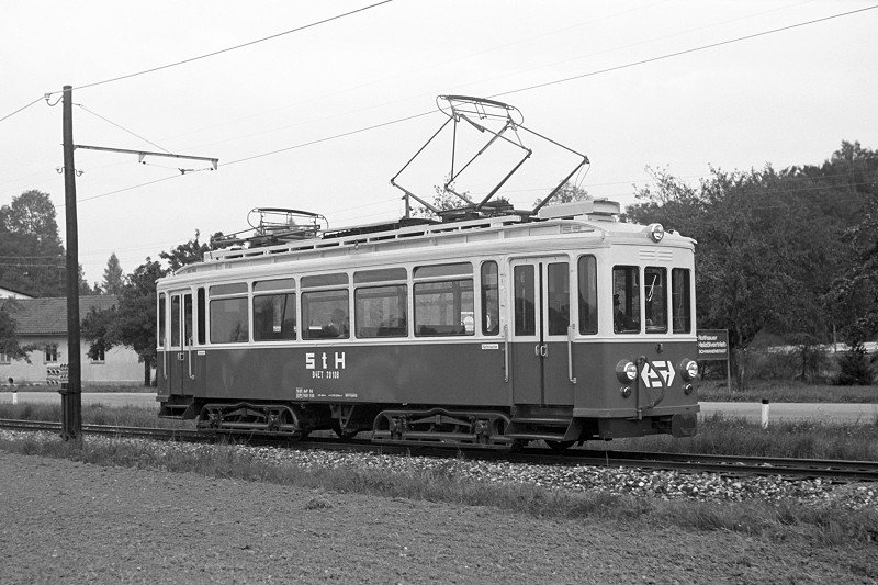 Stern & Hafferl B4ET 20 108 mit Zug Nr. 8131, Vorchdorf,13.09.1976