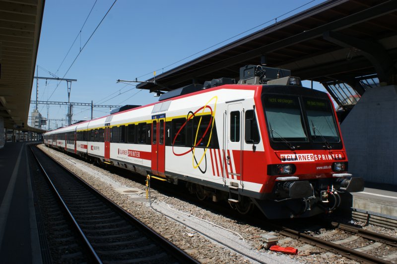 Steuerwagen des neuen Glarnersprinter aufgenommen am 17.06.2009 im Bahnhof Zrich.