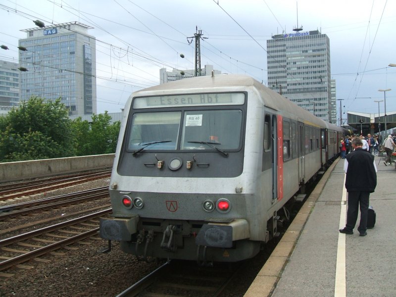 Steuerwagen der RB 40 Ruhr Lenne Bahn  der ABELLIO Rail
in Essen Hbf. (Essen-Hagen)