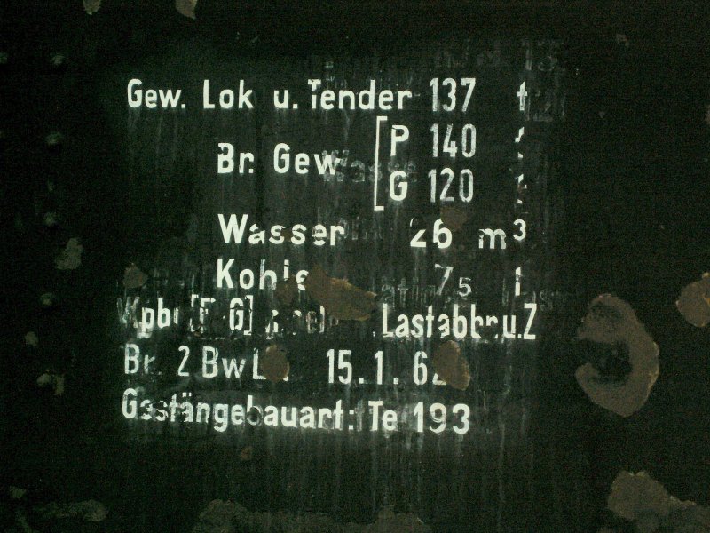 Stiftung Locorama  Die Tenderbeschriftung der bay.S 3/6 18 508
Romanshorn 04.04.09