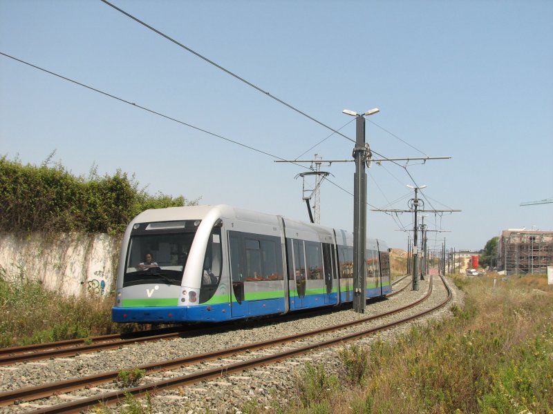 Straenbahn von Torre del Mar nach Velez Malaga. 3.6.2009