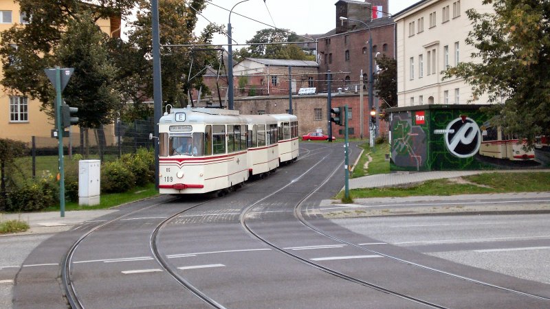 Strassenbahnzug anllich des Jubilums Sept. 2007 in Potsdam