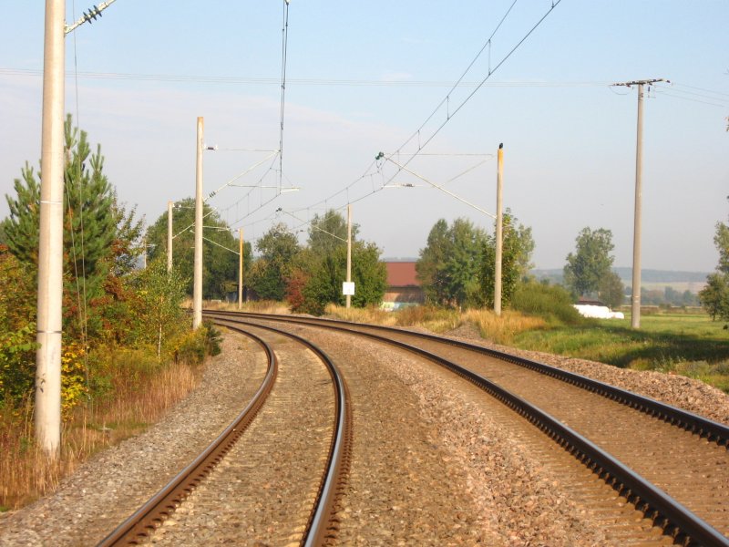 Strecke bei Donaueschingen am 23.9.07 gesehen vom B� Pfohren