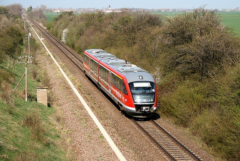 Strecke Magdeburg-Aschersleben kurz vor Stafurt !
