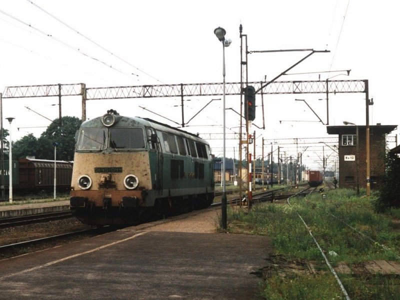 SU45-044 auf Bahnhof Rzepin am 5-8-2001. Bild und scan: Date Jan de Vries. 