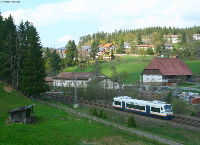 SWEG VT 504 auf berfhrung (Riegel-Immendingen) am km 69,1 24.4.09