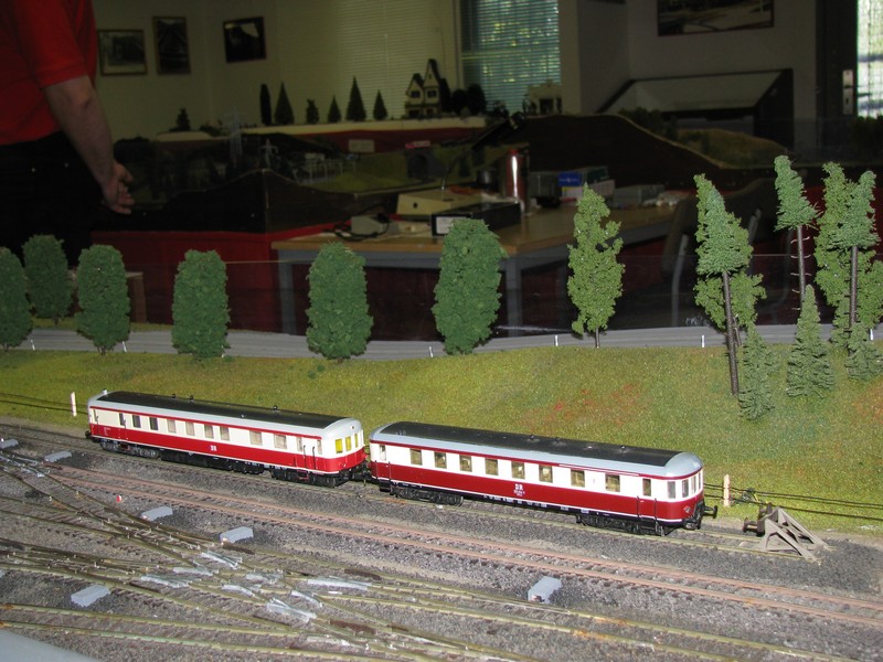 Szene von der Modellbahn-Anlage des Karow-L�bzer-Modellbahnclub e.V. (www.modellbahnclub-karow.de), Plau am See 08.08.2009
