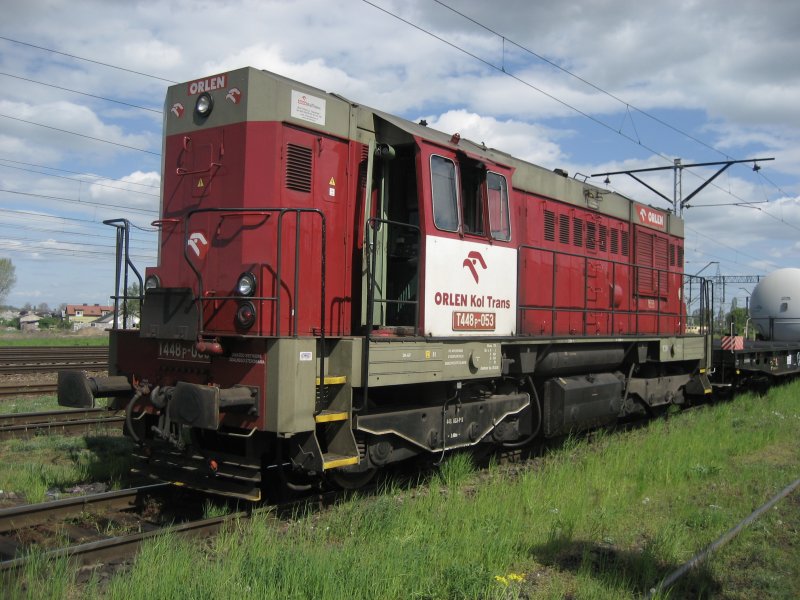 T448p-053 von der ORLEN KolTrans am 07.05.2008 in Kutno.