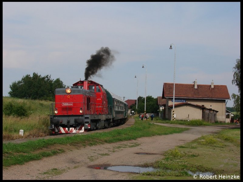 T466.0254 mit 14916 in Rozsochy nach Zdar nad Sazavou am 04.07.2009