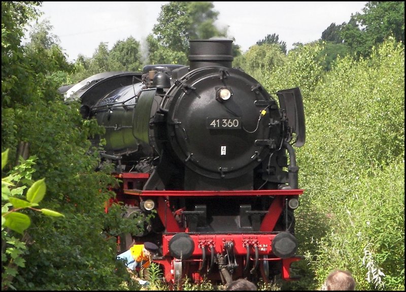 Tag der offenen T�r im BW Bismarck : 41 360 verschwindet bei der Einfahrt ins BW fast im Wildwuchs..  17.06.2007
