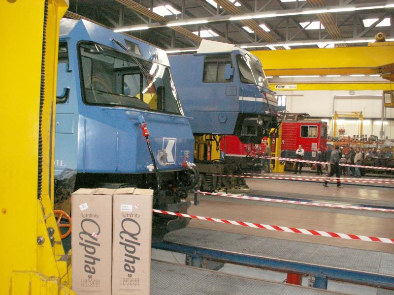 Tag der offenen Tr in der HW Landquart,Blick in die Lokhalle
29.04.06