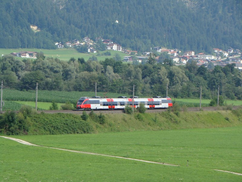 Talent (4024) als Regionalzug bei Langkampfen.26.07.2008