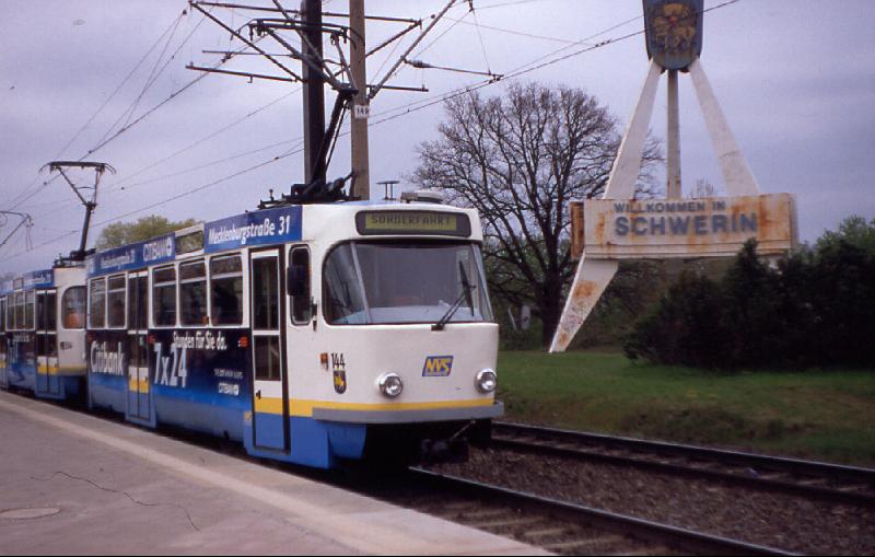 TATRA-Straenbahn in der Landeshauptstadt Schwerin